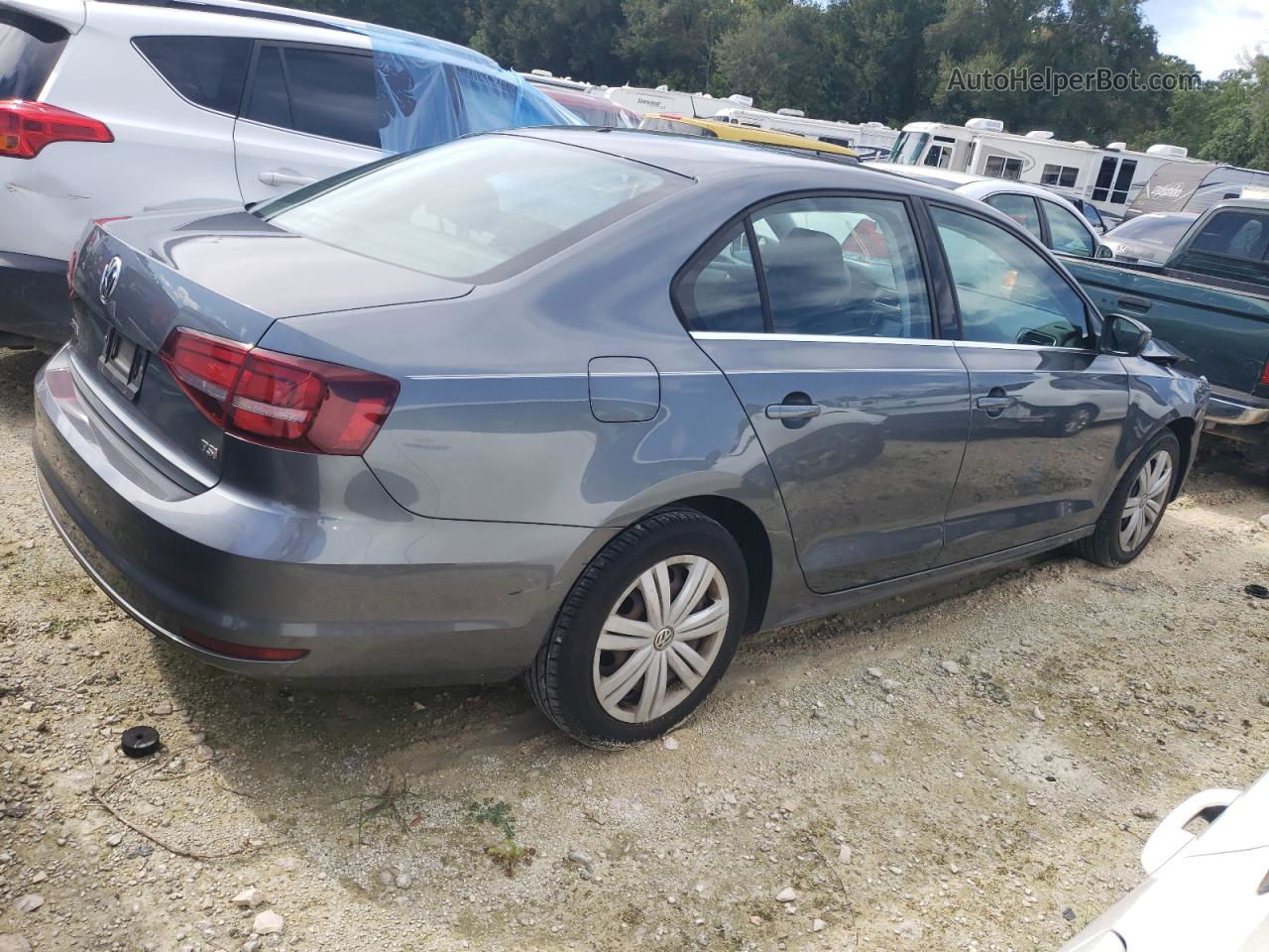 2017 Volkswagen Jetta S Gray vin: 3VW2B7AJ7HM365834