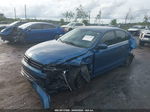 2017 Volkswagen Jetta 1.4t S Синий vin: 3VW2B7AJ7HM387414