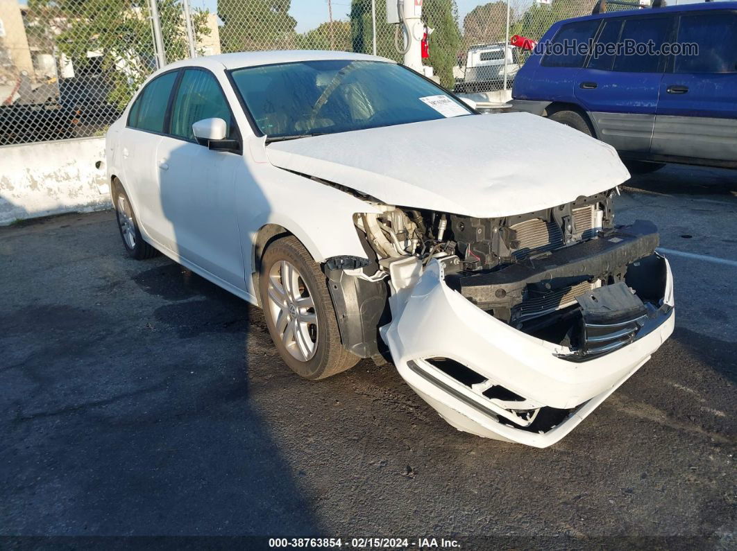 2018 Volkswagen Jetta 1.4t S White vin: 3VW2B7AJ7JM210383