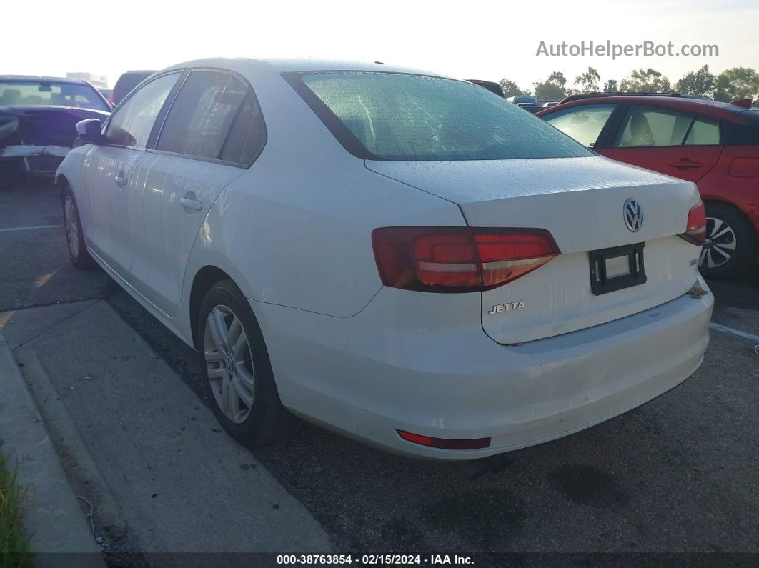 2018 Volkswagen Jetta 1.4t S White vin: 3VW2B7AJ7JM210383