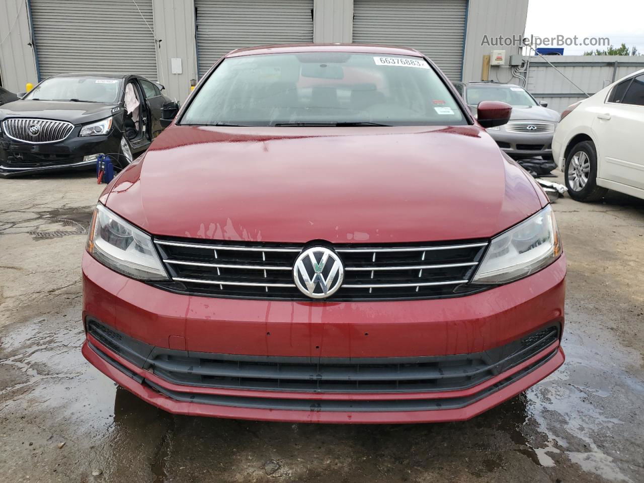 2018 Volkswagen Jetta S Red vin: 3VW2B7AJ7JM224087