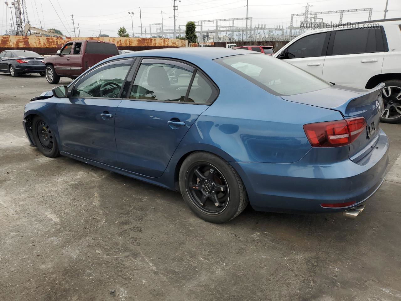 2018 Volkswagen Jetta S Blue vin: 3VW2B7AJ7JM236319