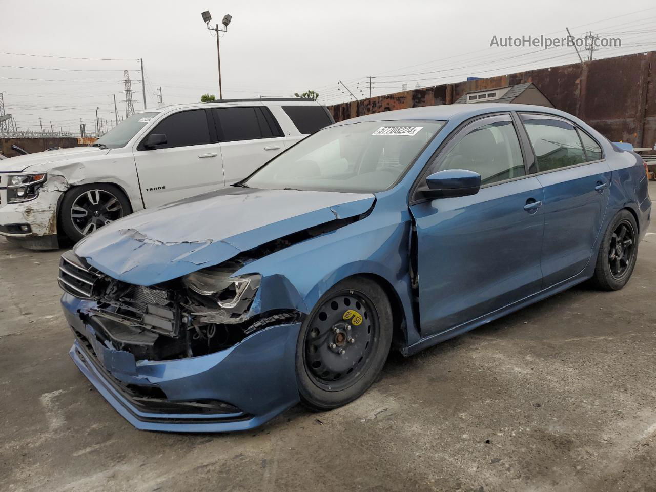 2018 Volkswagen Jetta S Blue vin: 3VW2B7AJ7JM236319