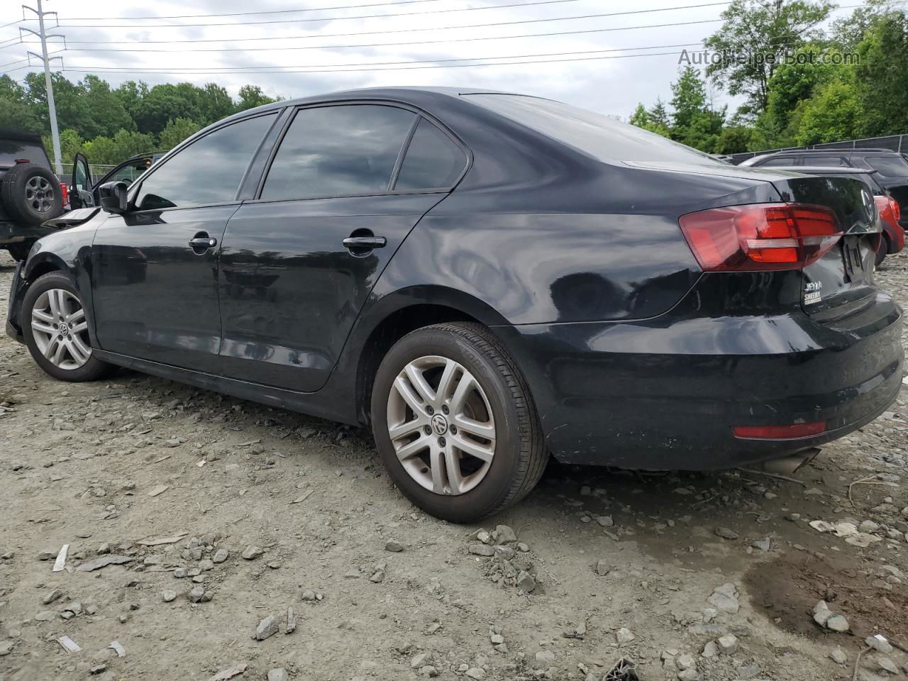 2018 Volkswagen Jetta S Black vin: 3VW2B7AJ7JM237423