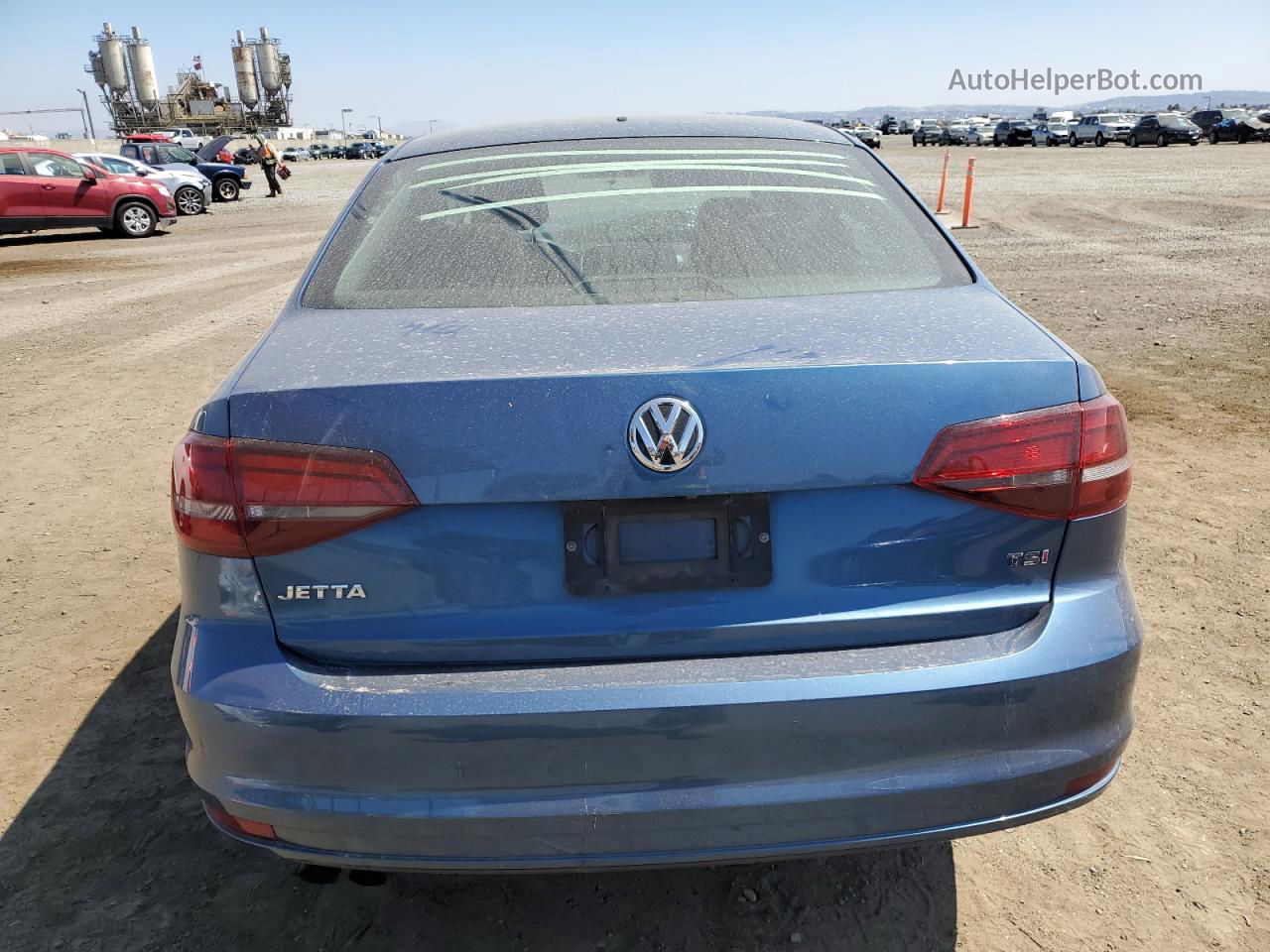 2018 Volkswagen Jetta S Blue vin: 3VW2B7AJ7JM257168