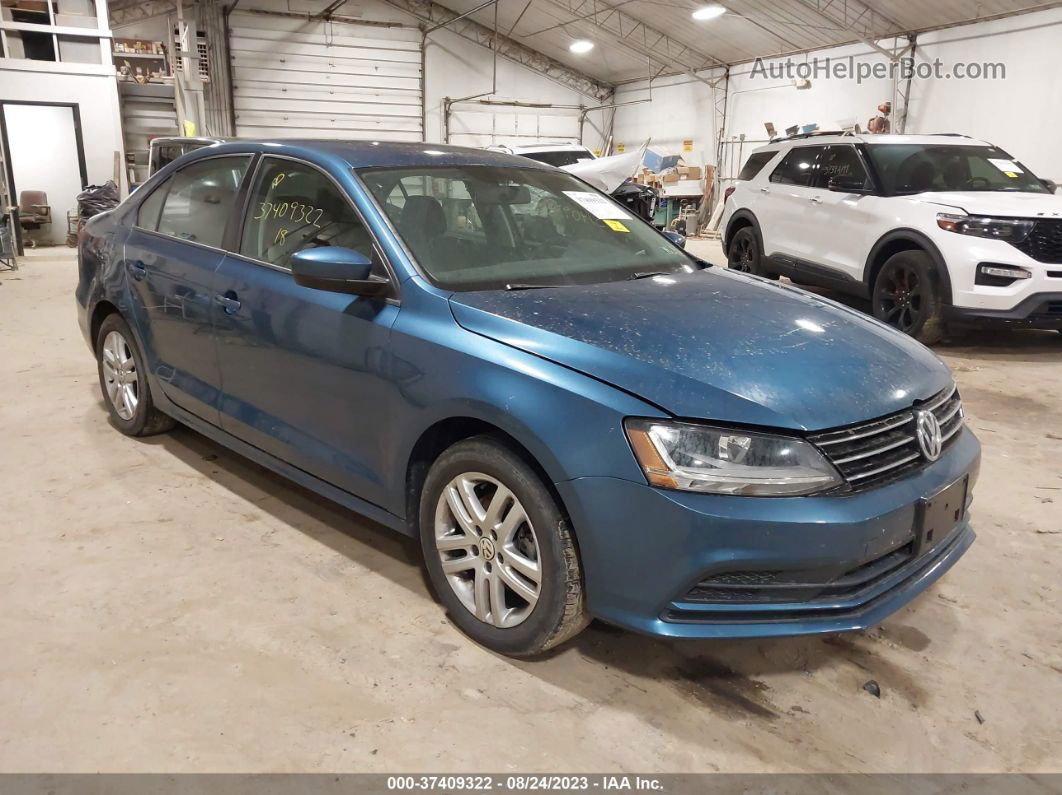 2018 Volkswagen Jetta 1.4t S Blue vin: 3VW2B7AJ7JM259485