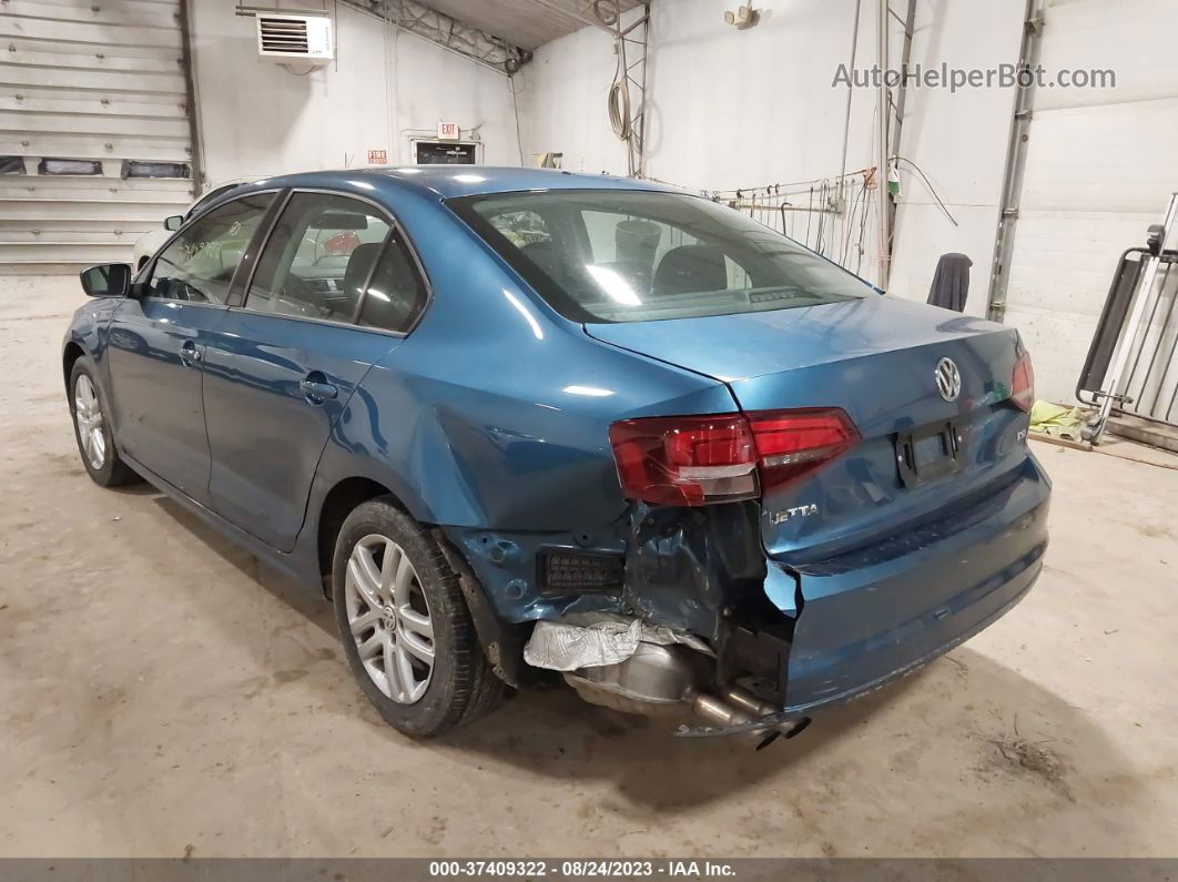 2018 Volkswagen Jetta 1.4t S Blue vin: 3VW2B7AJ7JM259485