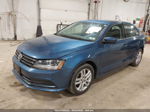 2018 Volkswagen Jetta 1.4t S Blue vin: 3VW2B7AJ7JM259485