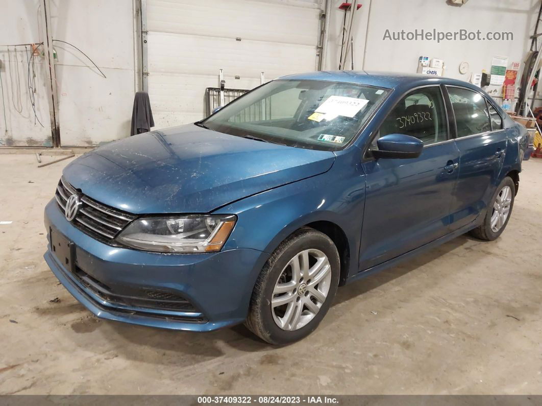 2018 Volkswagen Jetta 1.4t S Blue vin: 3VW2B7AJ7JM259485