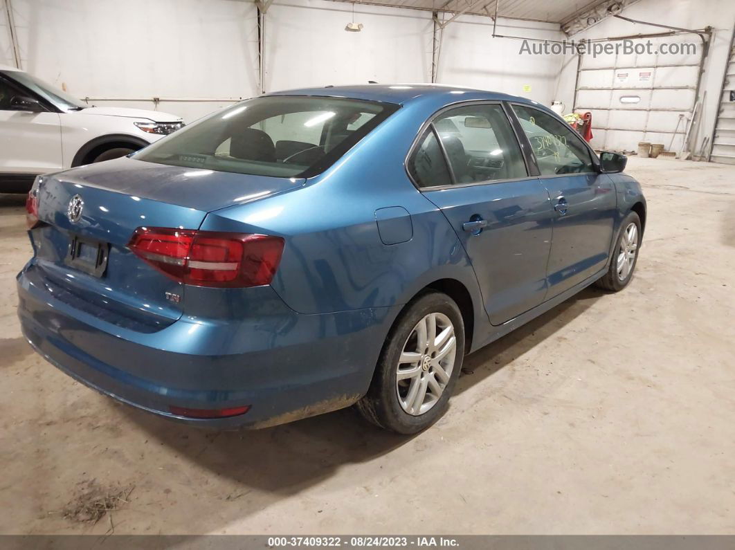 2018 Volkswagen Jetta 1.4t S Blue vin: 3VW2B7AJ7JM259485