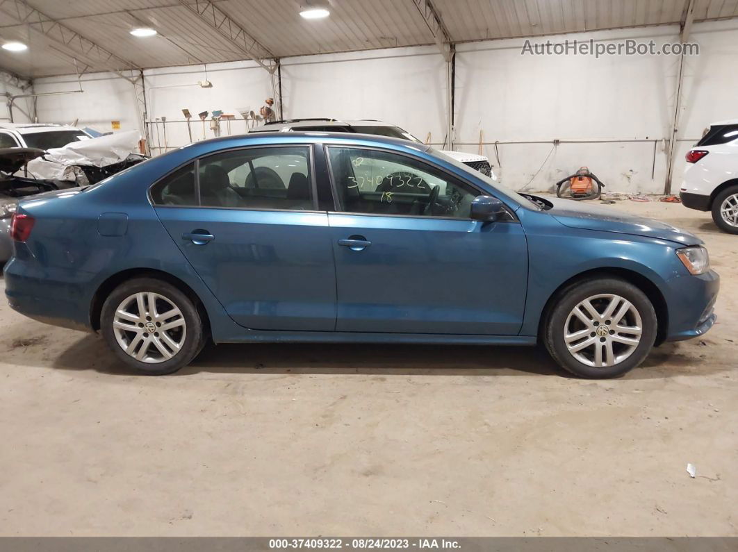 2018 Volkswagen Jetta 1.4t S Blue vin: 3VW2B7AJ7JM259485