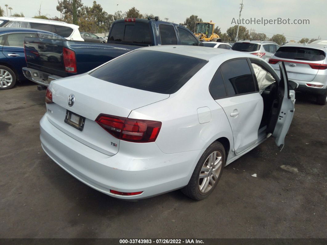 2018 Volkswagen Jetta 1.4t S White vin: 3VW2B7AJ7JM262600