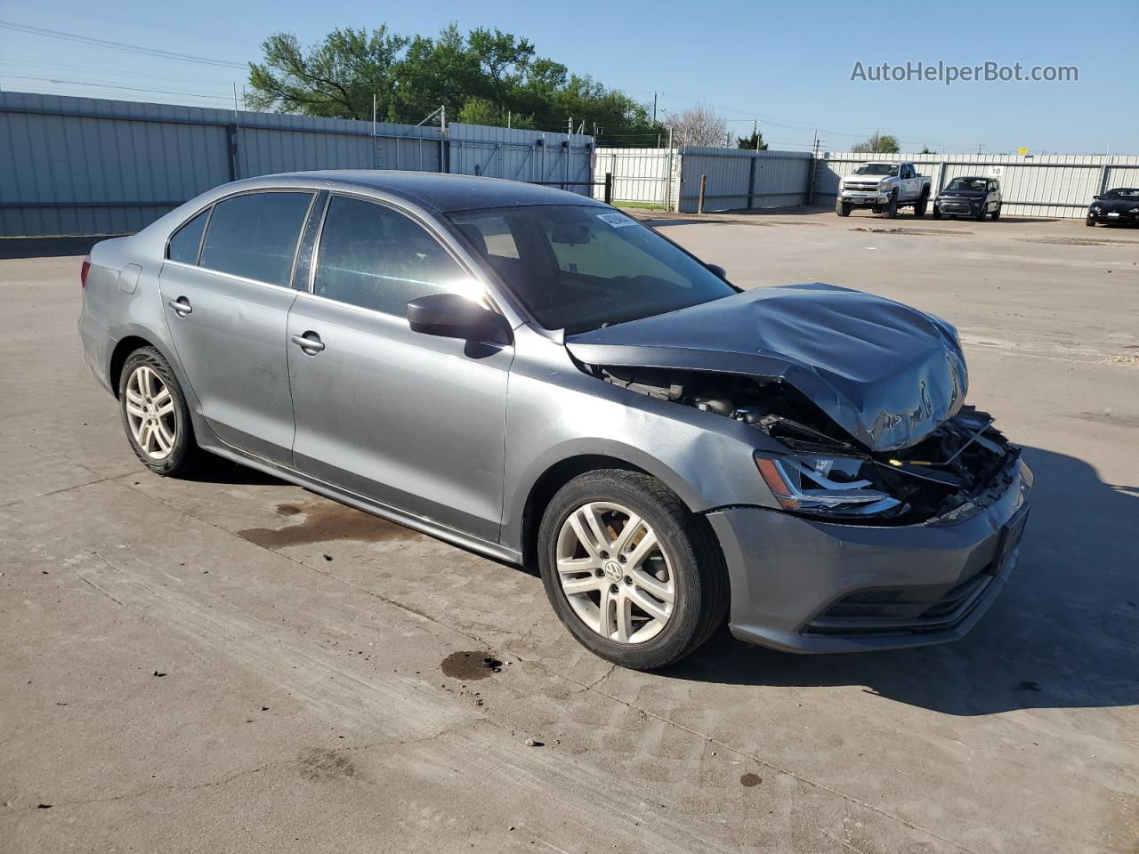 2017 Volkswagen Jetta S Gray vin: 3VW2B7AJ8HM213562