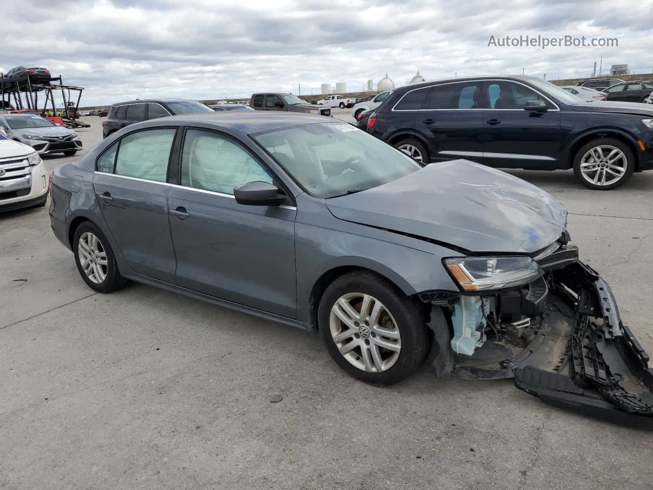 2017 Volkswagen Jetta S Gray vin: 3VW2B7AJ8HM265774