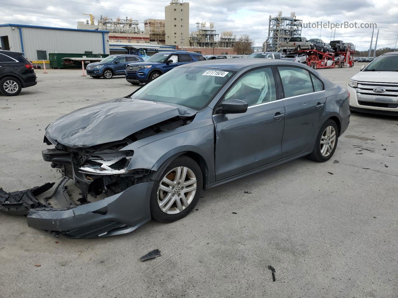 2017 Volkswagen Jetta S Gray vin: 3VW2B7AJ8HM265774