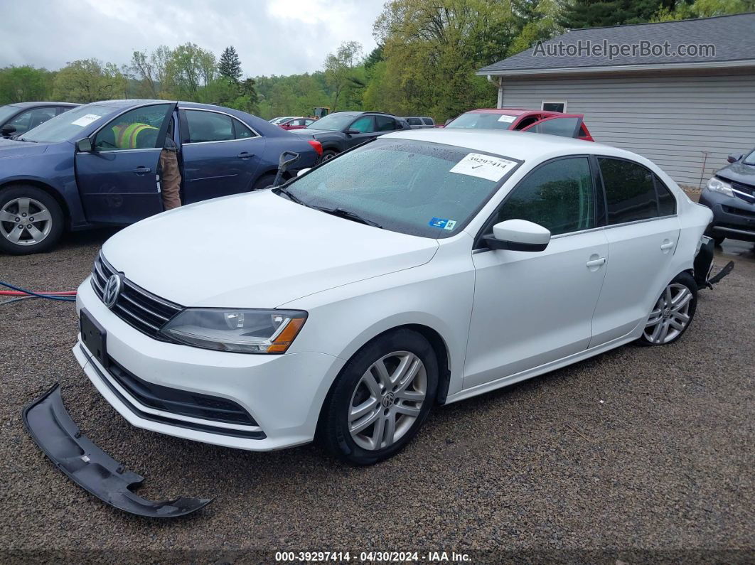 2017 Volkswagen Jetta 1.4t S Белый vin: 3VW2B7AJ8HM284521