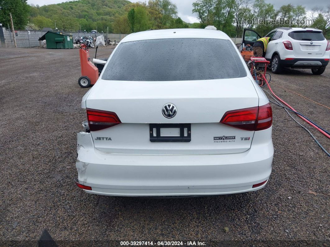 2017 Volkswagen Jetta 1.4t S White vin: 3VW2B7AJ8HM284521