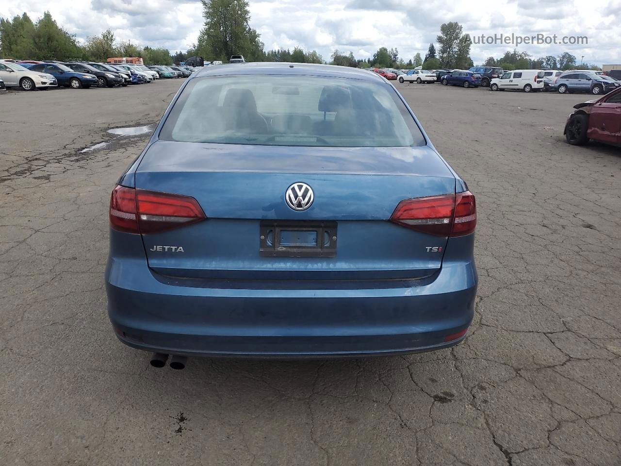 2017 Volkswagen Jetta S Blue vin: 3VW2B7AJ8HM302113