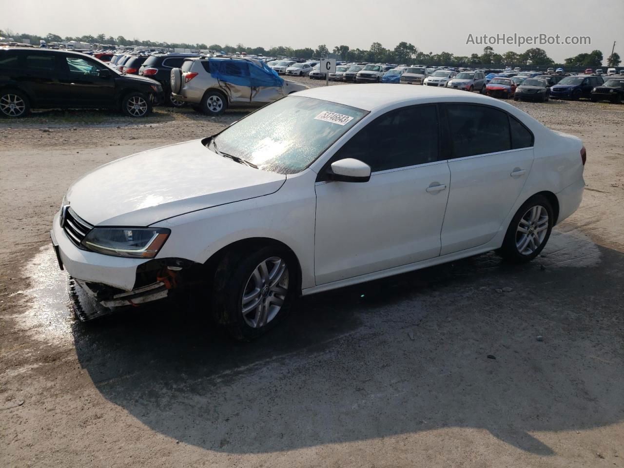 2017 Volkswagen Jetta S White vin: 3VW2B7AJ8HM310132