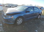 2017 Volkswagen Jetta S Синий vin: 3VW2B7AJ8HM318151