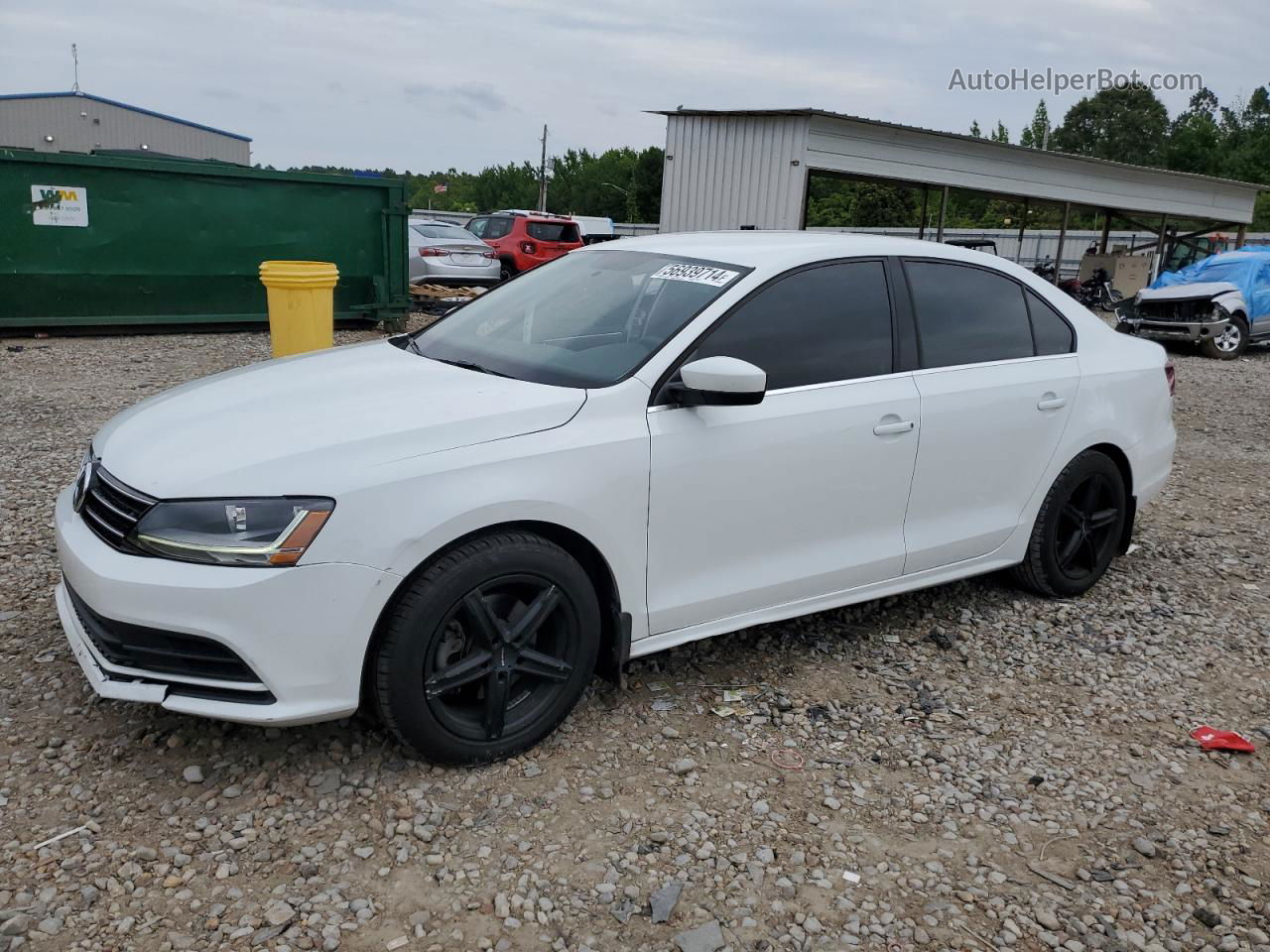 2017 Volkswagen Jetta S White vin: 3VW2B7AJ8HM340313