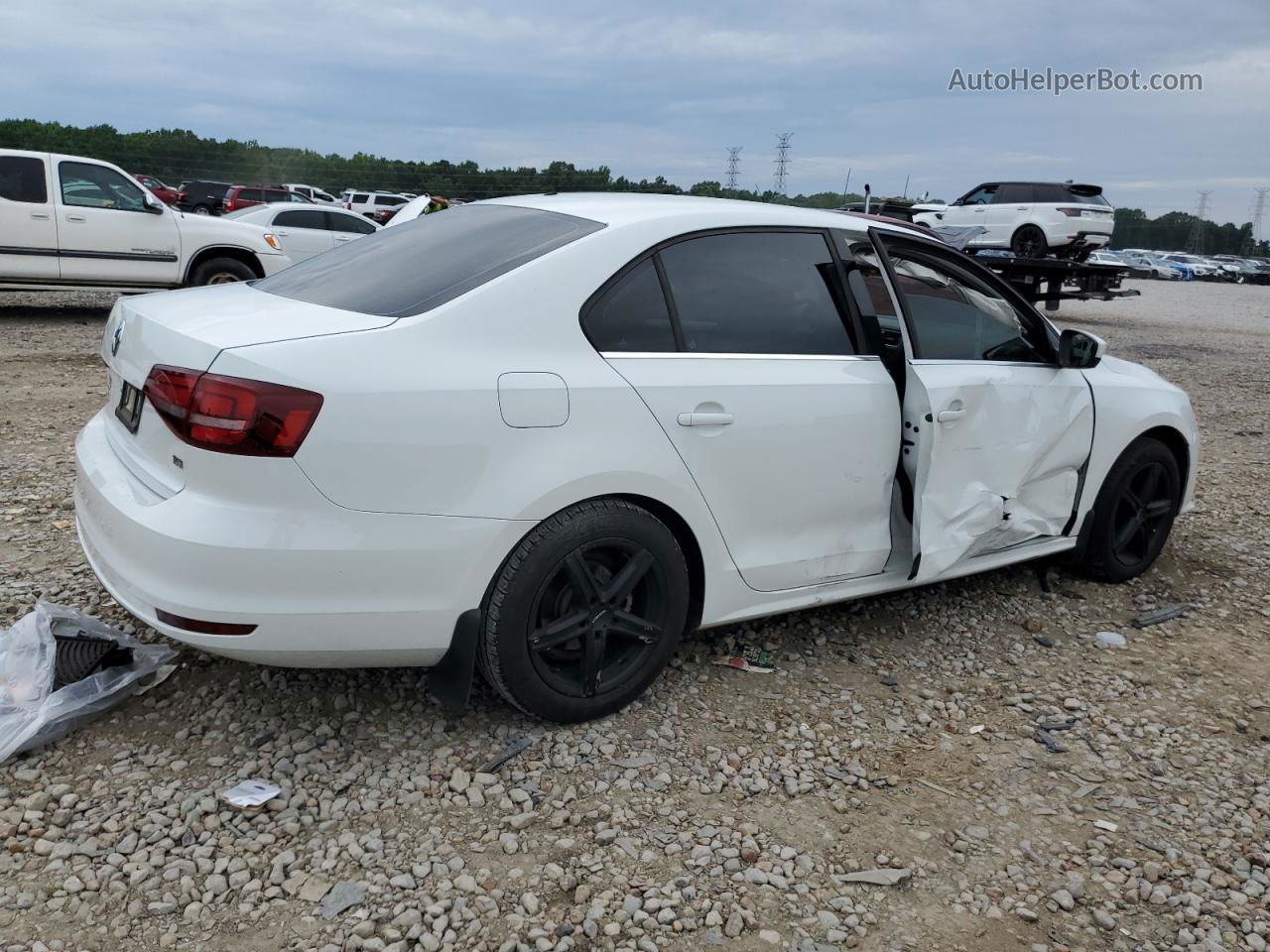 2017 Volkswagen Jetta S White vin: 3VW2B7AJ8HM340313