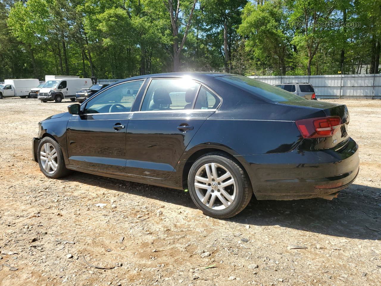 2017 Volkswagen Jetta S Black vin: 3VW2B7AJ8HM359301