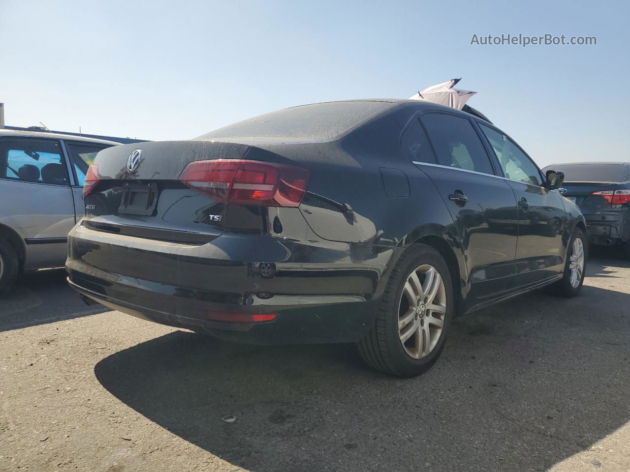 2017 Volkswagen Jetta S Черный vin: 3VW2B7AJ8HM360013