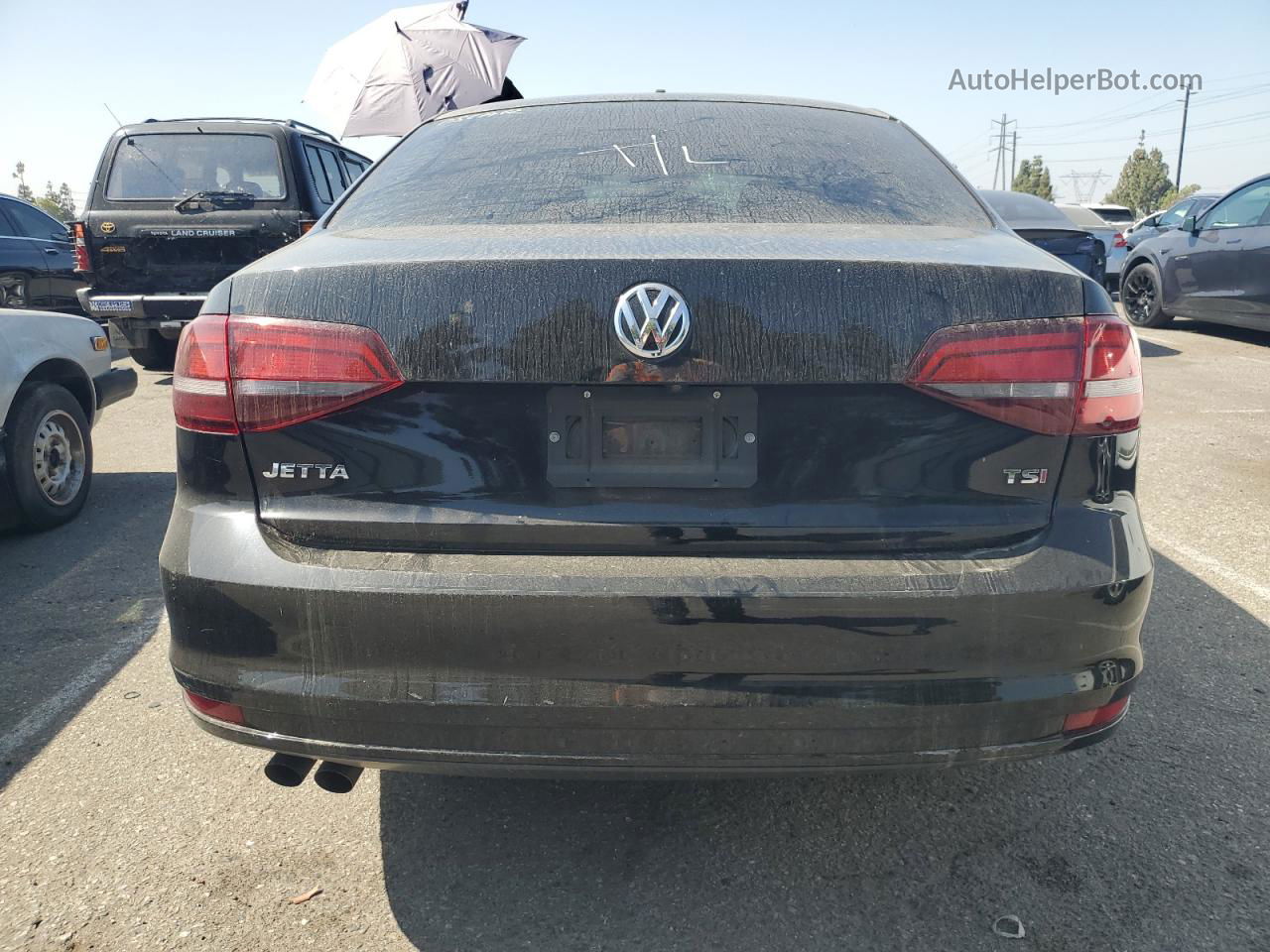 2017 Volkswagen Jetta S Черный vin: 3VW2B7AJ8HM360013