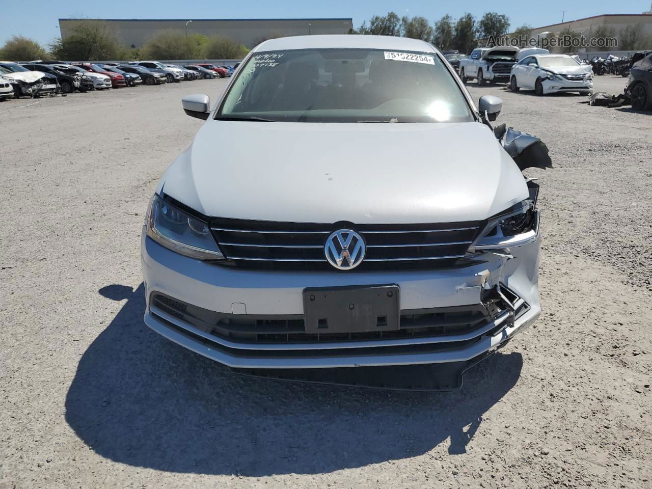 2017 Volkswagen Jetta S Silver vin: 3VW2B7AJ8HM363882