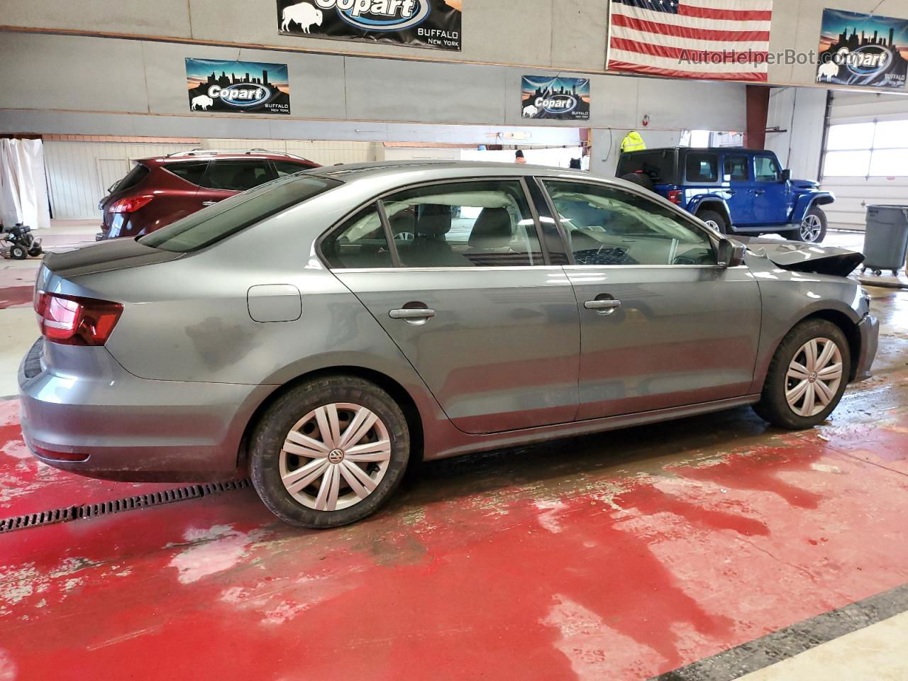 2017 Volkswagen Jetta S Charcoal vin: 3VW2B7AJ8HM384358