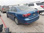 2017 Volkswagen Jetta 1.4t S Синий vin: 3VW2B7AJ8HM387180