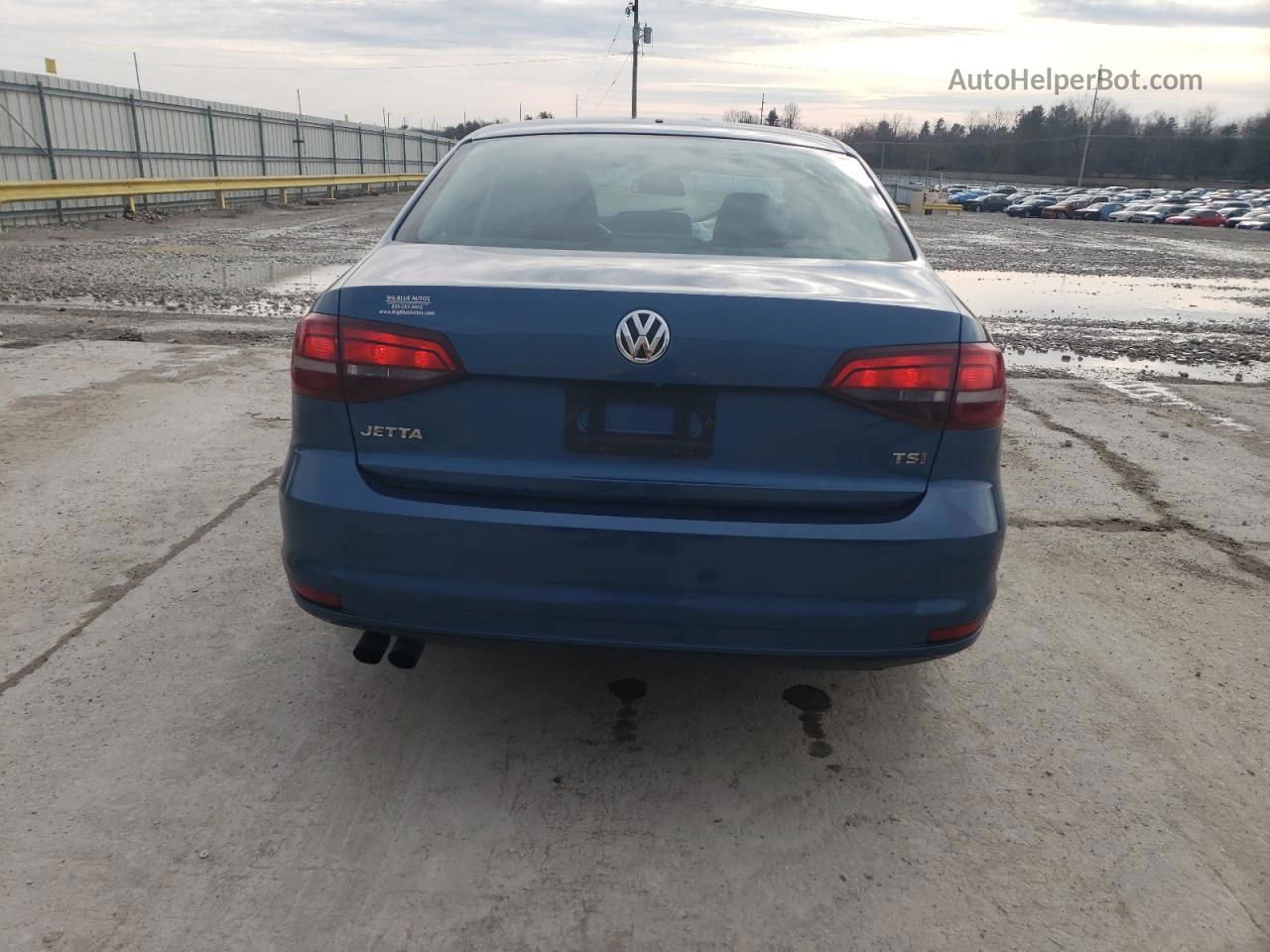 2017 Volkswagen Jetta S Blue vin: 3VW2B7AJ8HM407685