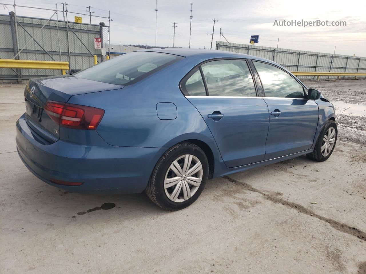 2017 Volkswagen Jetta S Blue vin: 3VW2B7AJ8HM407685