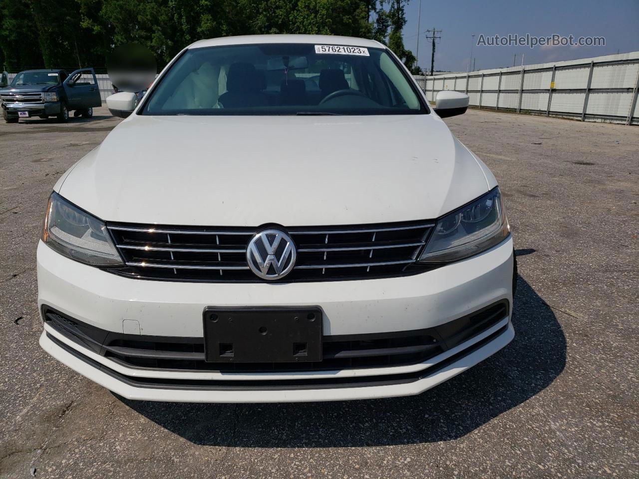 2018 Volkswagen Jetta S White vin: 3VW2B7AJ8JM240797