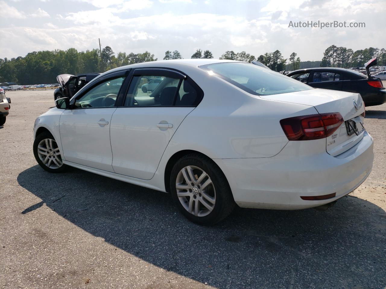 2018 Volkswagen Jetta S White vin: 3VW2B7AJ8JM240797