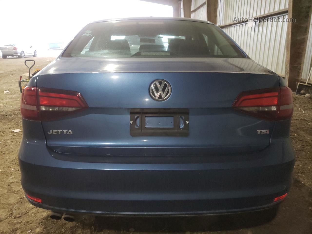 2018 Volkswagen Jetta S Blue vin: 3VW2B7AJ8JM250472