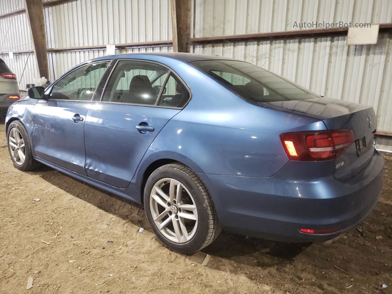 2018 Volkswagen Jetta S Blue vin: 3VW2B7AJ8JM250472