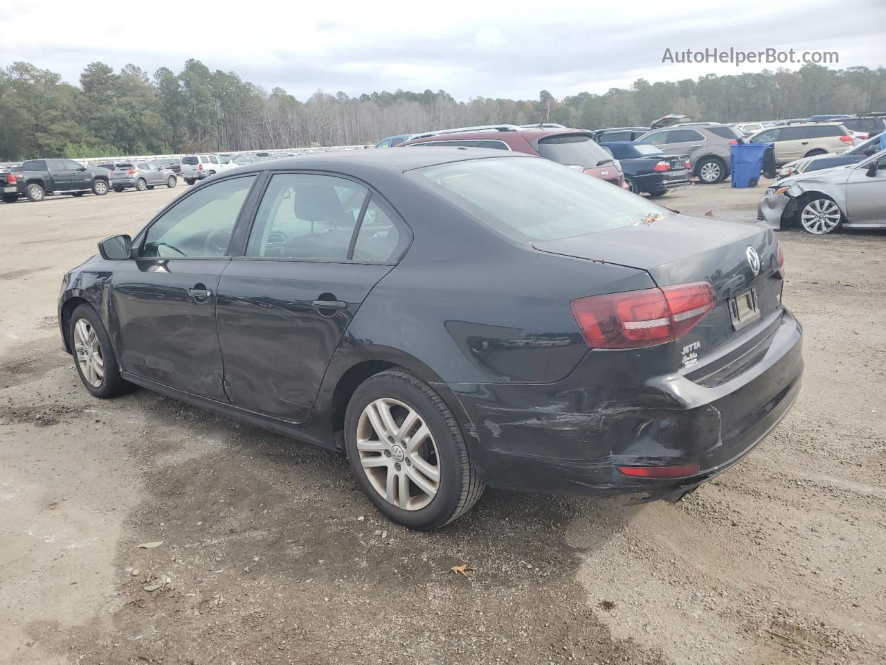 2018 Volkswagen Jetta S Black vin: 3VW2B7AJ8JM251315