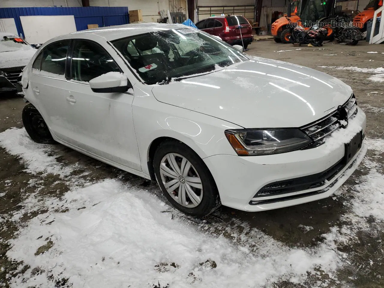 2017 Volkswagen Jetta S White vin: 3VW2B7AJ9HM213960