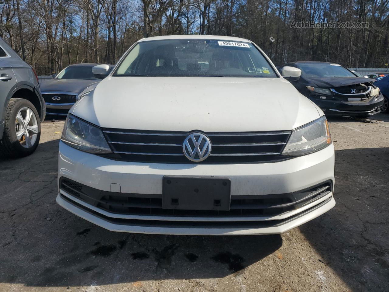 2017 Volkswagen Jetta S White vin: 3VW2B7AJ9HM234937