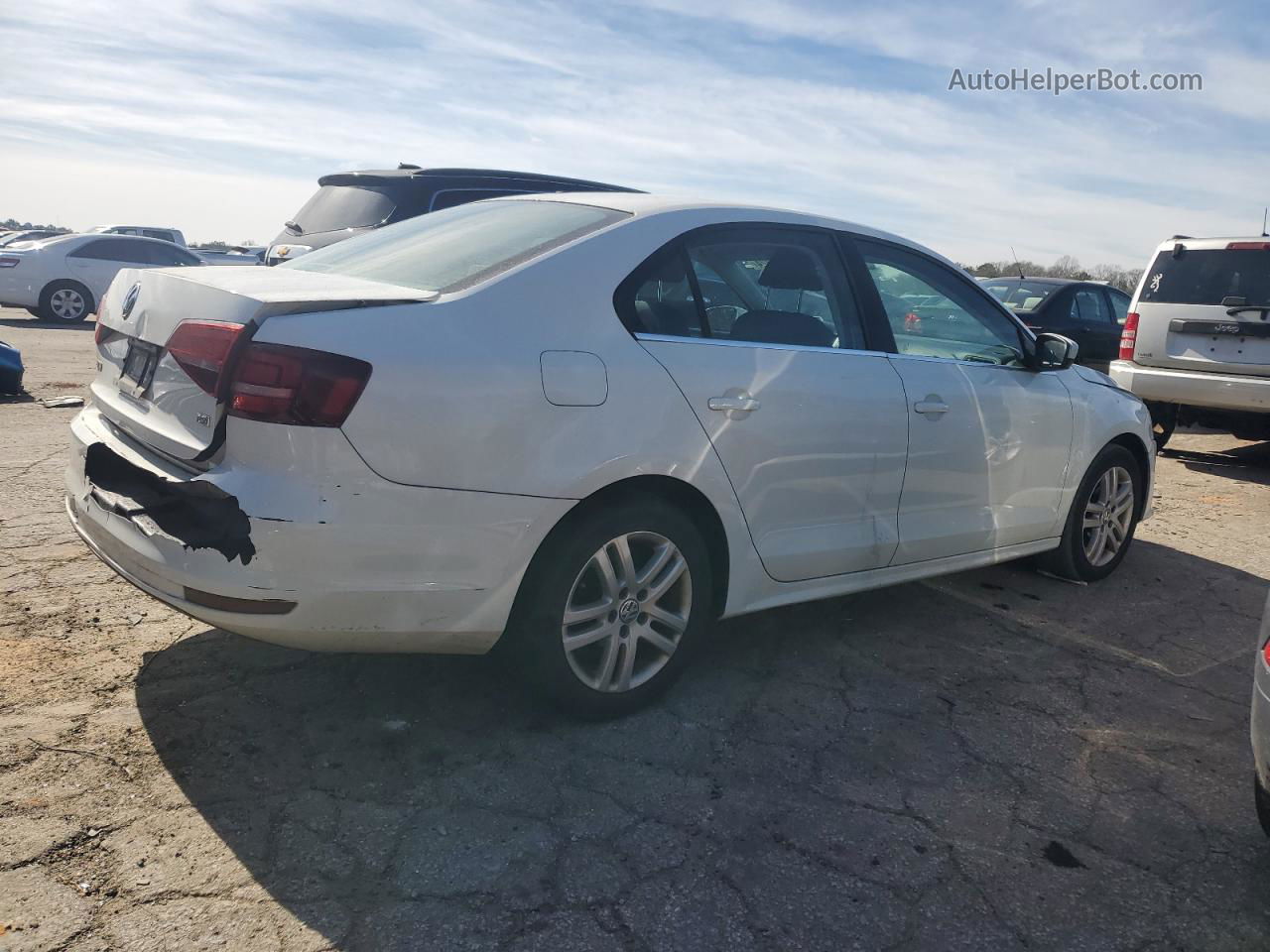 2017 Volkswagen Jetta S White vin: 3VW2B7AJ9HM234937