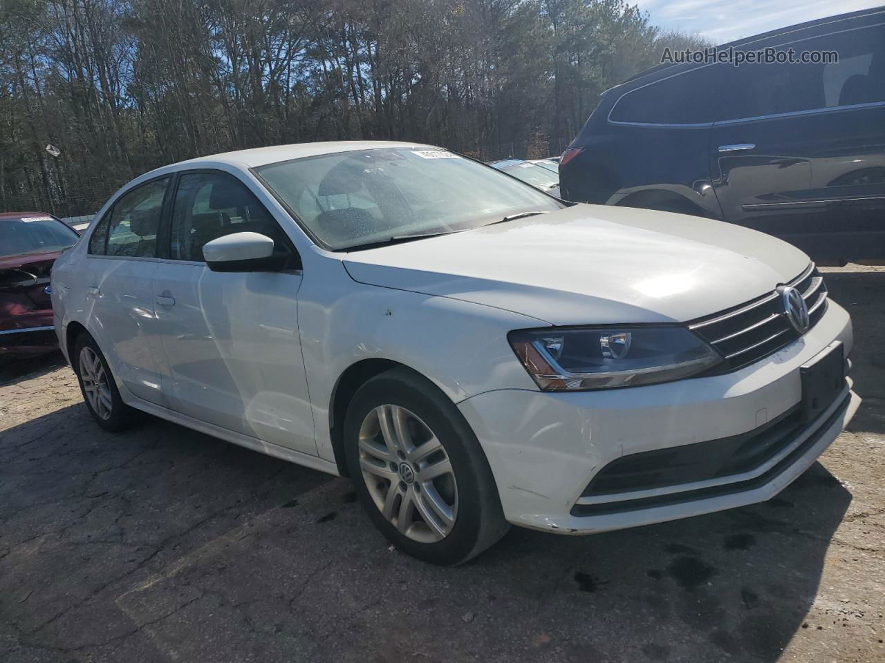 2017 Volkswagen Jetta S White vin: 3VW2B7AJ9HM234937