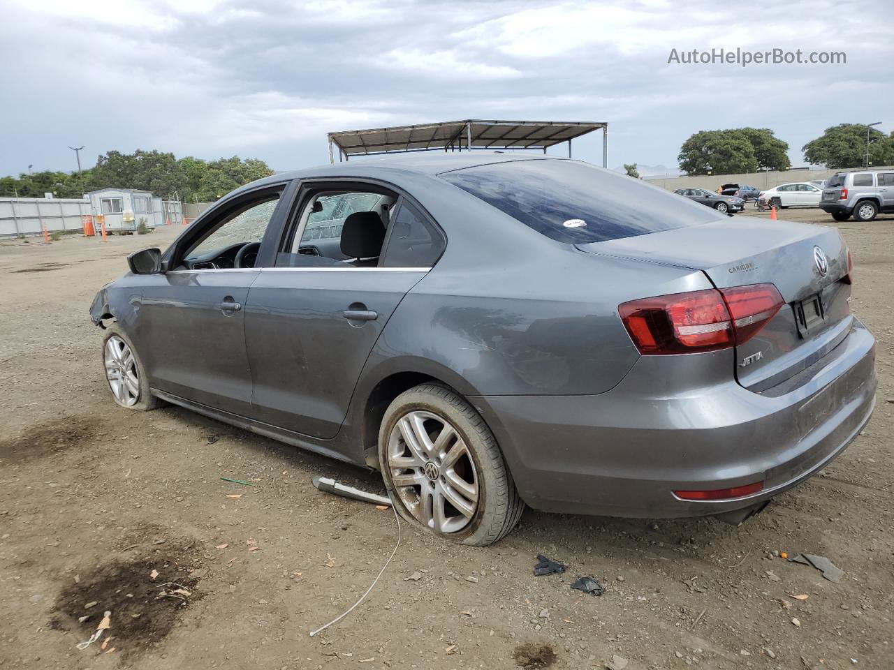 2017 Volkswagen Jetta S Gray vin: 3VW2B7AJ9HM253200