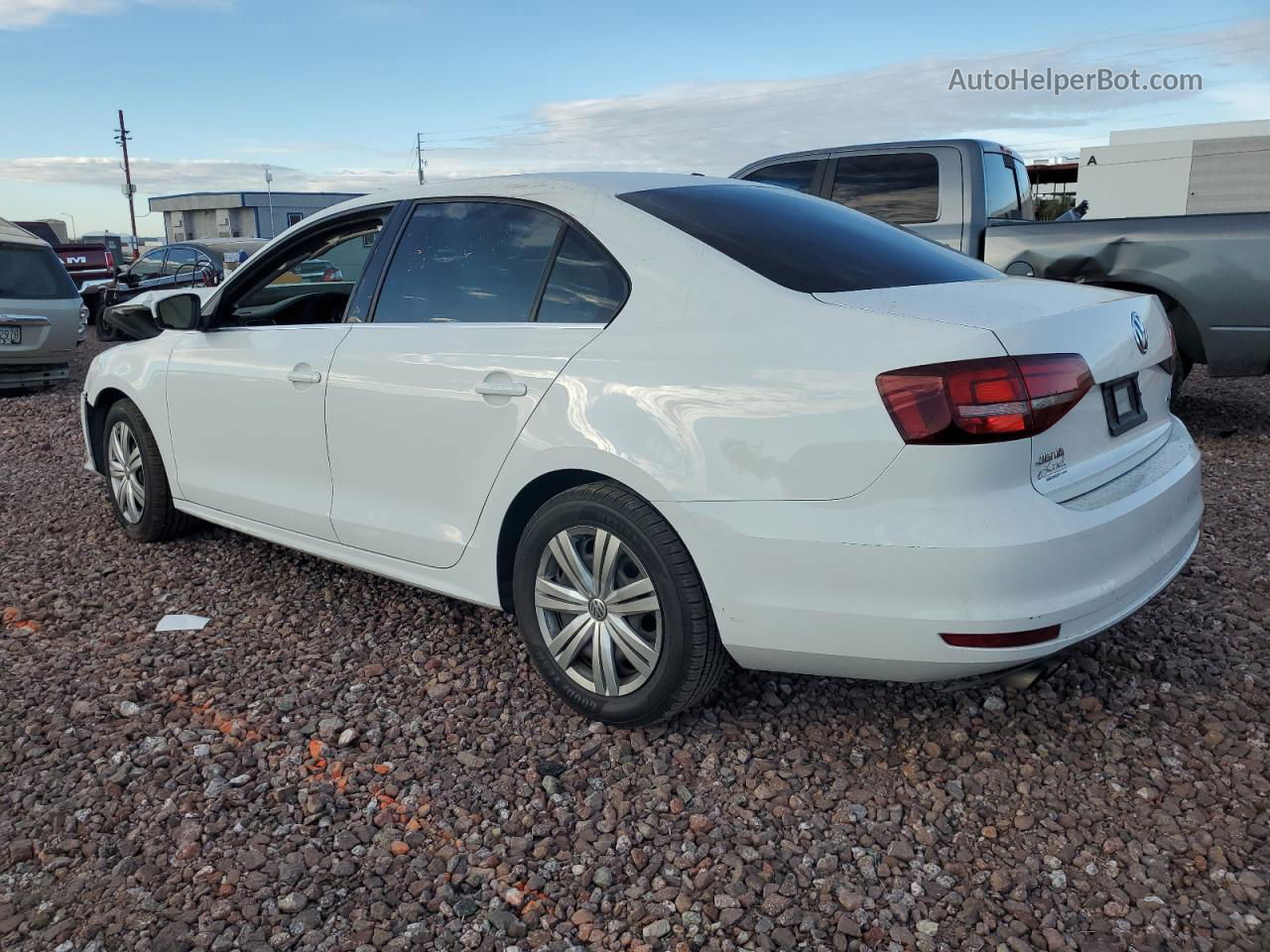 2017 Volkswagen Jetta S Белый vin: 3VW2B7AJ9HM255416