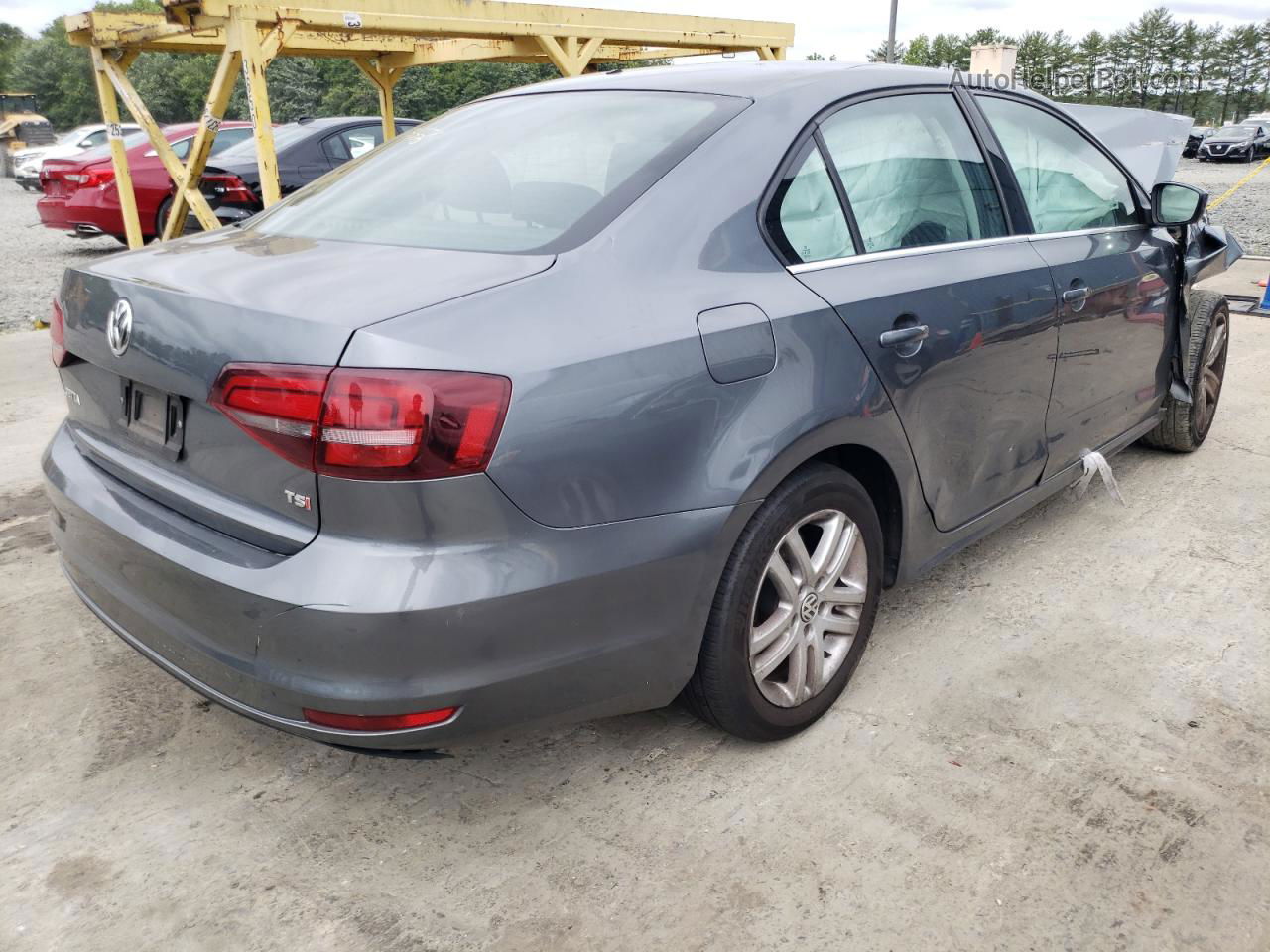 2017 Volkswagen Jetta S Gray vin: 3VW2B7AJ9HM311077