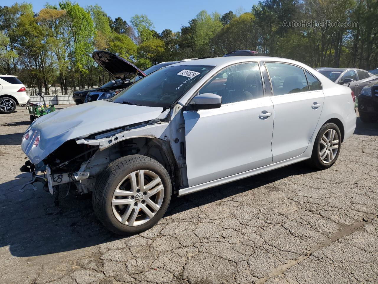 2017 Volkswagen Jetta S White vin: 3VW2B7AJ9HM316540