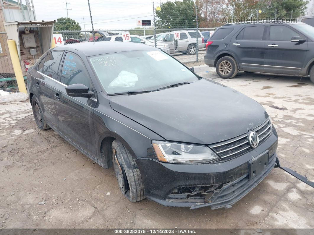 2017 Volkswagen Jetta 1.4t S Black vin: 3VW2B7AJ9HM334570