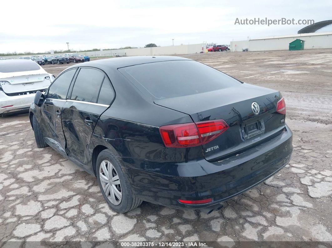 2017 Volkswagen Jetta 1.4t S Black vin: 3VW2B7AJ9HM334570