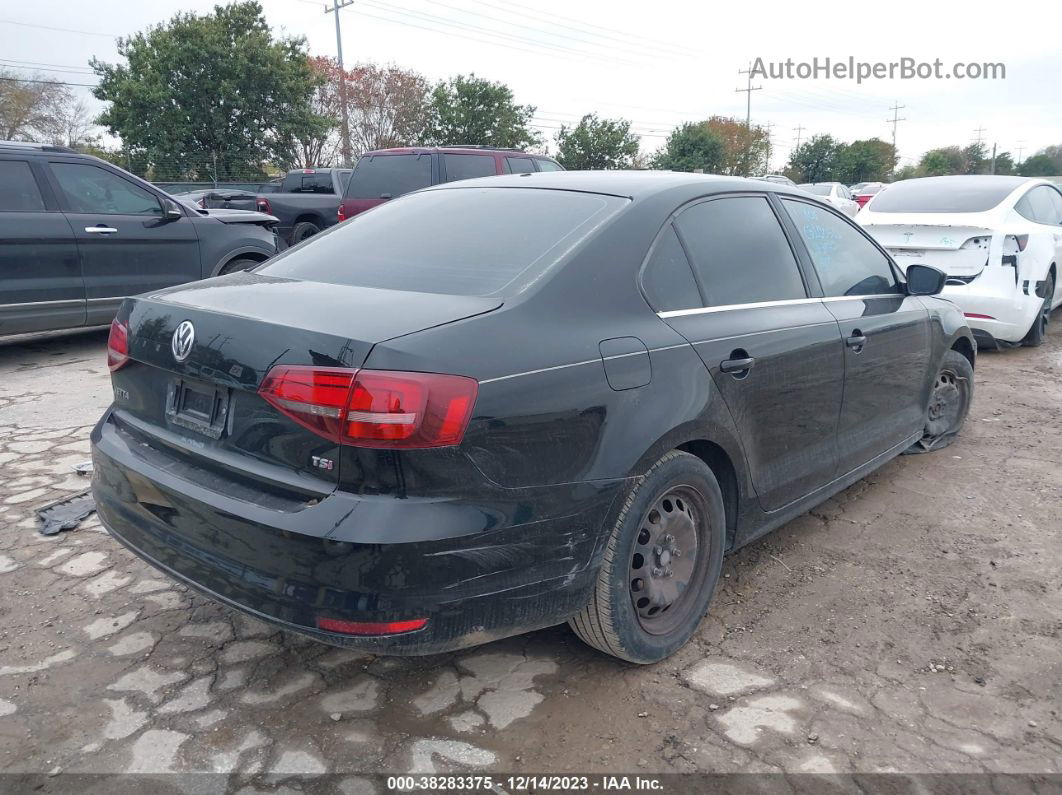 2017 Volkswagen Jetta 1.4t S Black vin: 3VW2B7AJ9HM334570